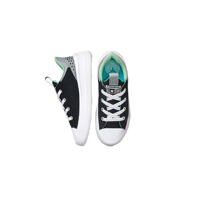 Converse Chuck Taylor All Star Athleisure Low Top Kids' Skateboarding Shoes Black Gray Children Aged 3 7 Years Old A01028C