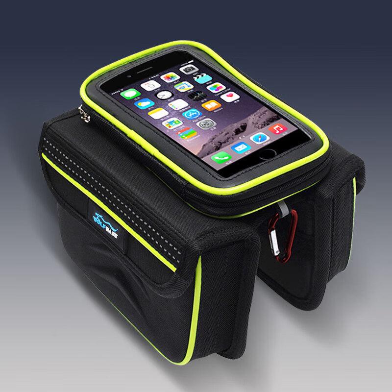 GEETHA Bicycle Top Tube Phone Bag with Touchscreen