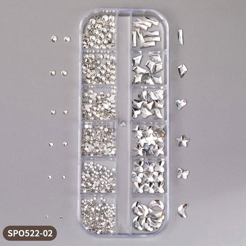 

Высокопродаваемые белые и розовые стеклянные стразы для ногтей: Лунный свет, Шампань, Красные и Синие Стразы с Плоской Задней Стороной