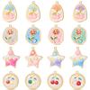 6Pcs/lot Enamel Cherry Butterfly Star Flower Charms For Women Stainless Steel Jewelry Making DIY Necklace Bracelet Accessories