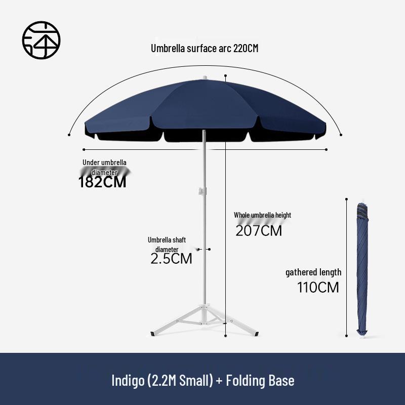 Large Outdoor Sunshade Commercial Stall Umbrella