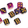 Sada 1stranných kostek, neprůhledných tyčových hraček D6 12 mm pro DND RPG deskové hry, výuka matematiky, učebna