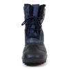 Akiriko Men's Snow Boots, Synthetic Leather, 4cm Waterproof, Lace-Up, Grip Sole, Navy, Size 26cm