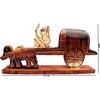 Wooden handicrafts Showpiece Table Decor and Wall Mounted Home Decoretion Toy for Kids Gift Product 14cm Clear 1 Piece