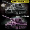 WK2 Militärischer Deutscher Tiger I Schwerer Panzer Modell Bausteine Weltkriege Soldatenfiguren Armee Kampfpanzer Steine Spielzeug für Kinder Geschenk
