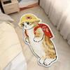 Machine Washable Imitation Cashmere Carpet Anti-slip Floor Mat Decorative Rug  Living Room