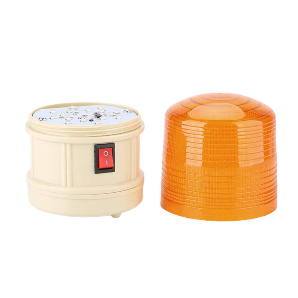 DC6V / 12V Warning Lights with LED Flash Construction Rotation Warning Lamp