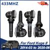 4 PZ Sensore Monitoraggio Pressione Pneumatici Per Ford Kuga II 2014-2020 Sensore TPMS EV6T-1A180-CB EV6T-1A180-CC EV6T-1A180-CE 433MHz