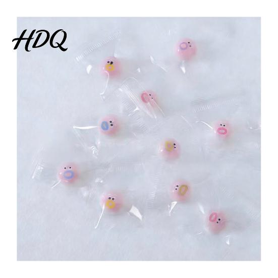 Clear Stress Ball 10Pcs Mini Cartoon Expression Anxiety Relief Relaxation Squeeze Toy Sensory Fidget Desk Party Favors