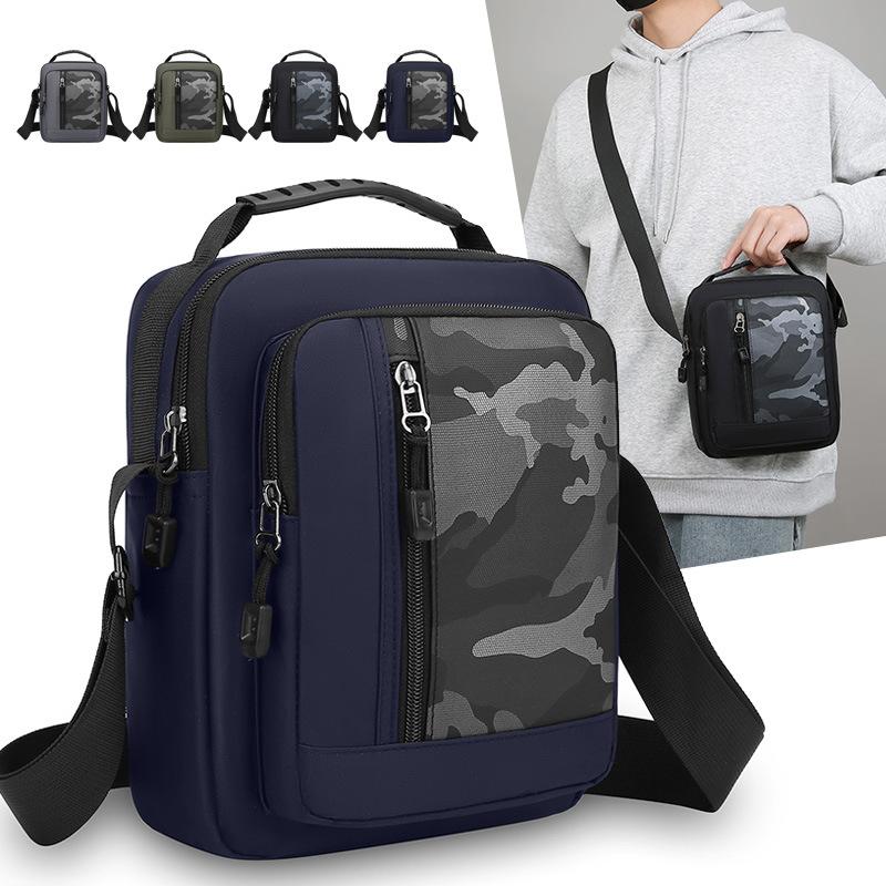 

Shoulder Bag Men s Small Square Bag Vertical Sports Small Satchel сірий