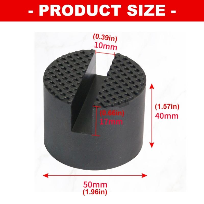 Bloco de Elevação Universal de Borracha Para Vários Modelos de Macacos Garante Segurança e Evita Arranhões na Carroceria Durante a Elevação Pacote com 2