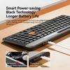 Tri-Mode Dual Bluetooth Keyboard & Mouse Set with Slot Ergonomic Design Silent Keyboard with Scissor-Switch for Laptops Desktops