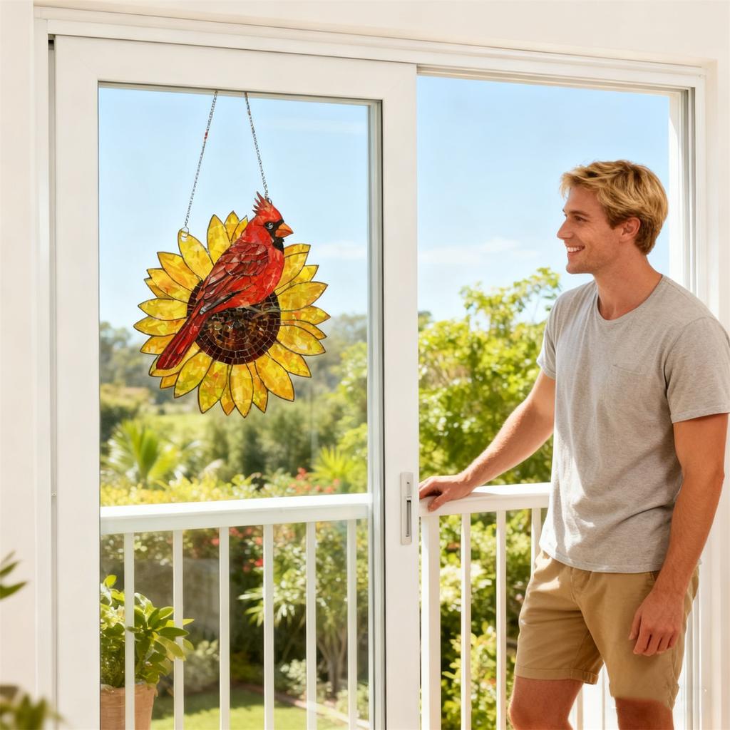 1 PC 2D Sunflower Light Catcher (Double Sided Printing)