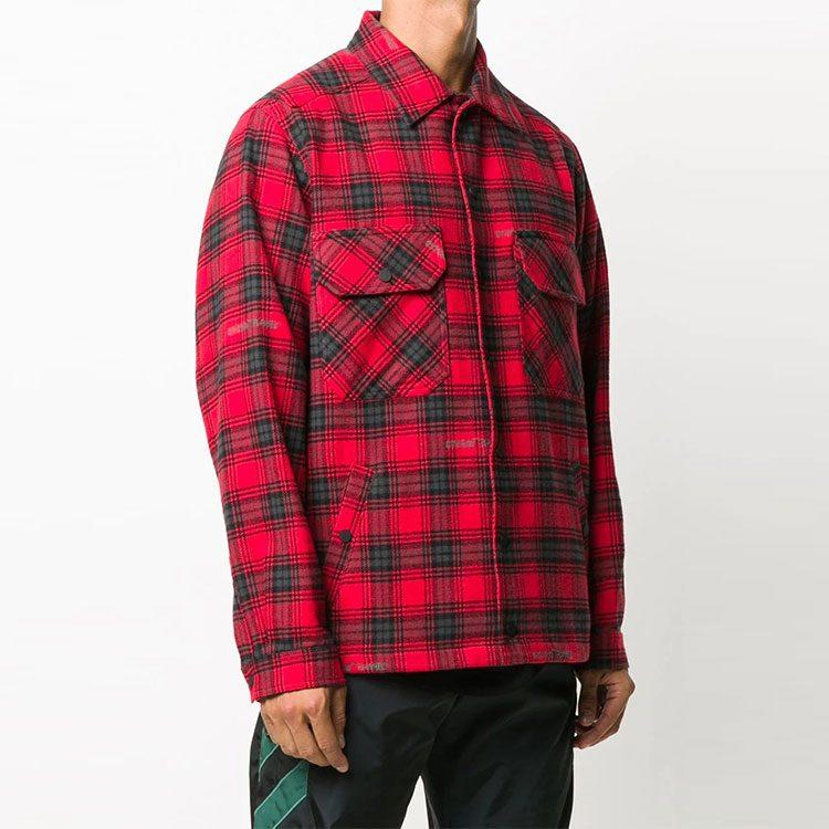 OFF WHITE FW20 Shirts Men's Red Lapel Moderate Other OMEM001E20FAB0012510