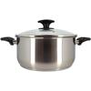 Dutch Oven - - 6020256 - Stainless Steel - 24 Cm - Suitable for All Heat Sources Including Induction