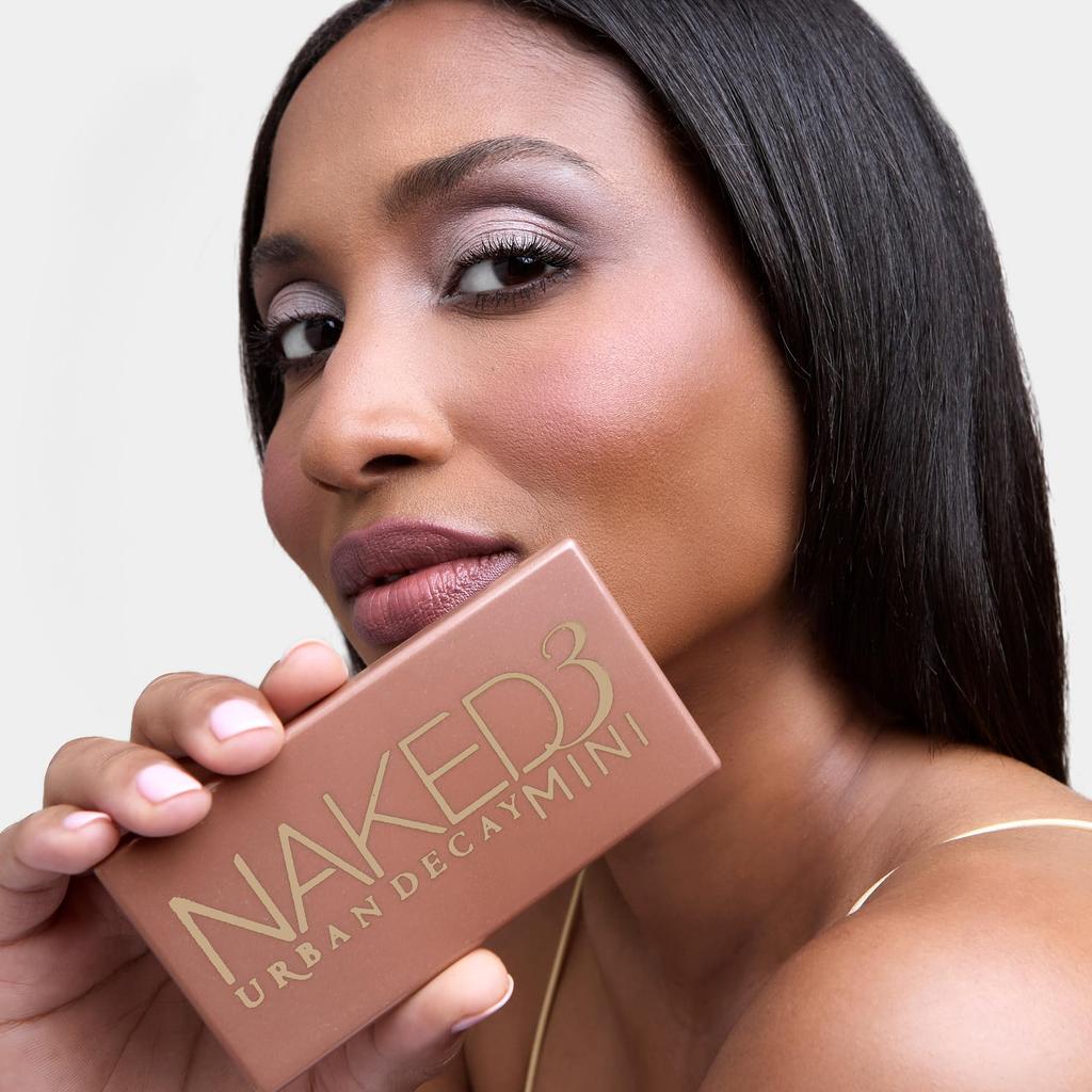 URBAN DECAY Naked3 Mini Eyeshadow Palette - Pigmented Eye Makeup Palette For On the Go - Ultra Blendable - Up To 12 Hour Wear