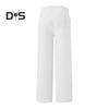 Women Sport Pants Mid-rise Elastic Waist Adjustable Drawstring Long Trousers Solid Color Wide Leg Autumn Winter Velvet Lining Trousers