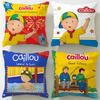 Federa Cuscino Classica Cartone Animato Caillou Morbida e Facile da Lavare – Versatile per Divano, Letto, Viaggio e Ufficio