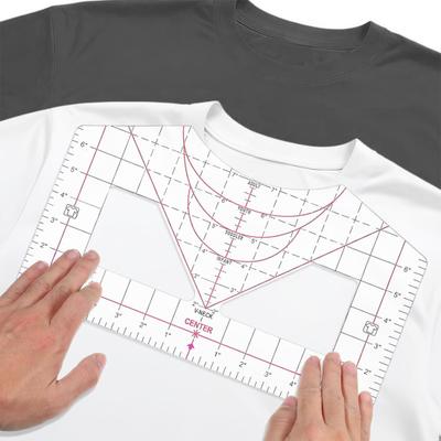 Vinil Hizalama için Tişört Cetveli Isı Presi Tişört Ölçüm Aracı Hepsi Bir Arada Tişört