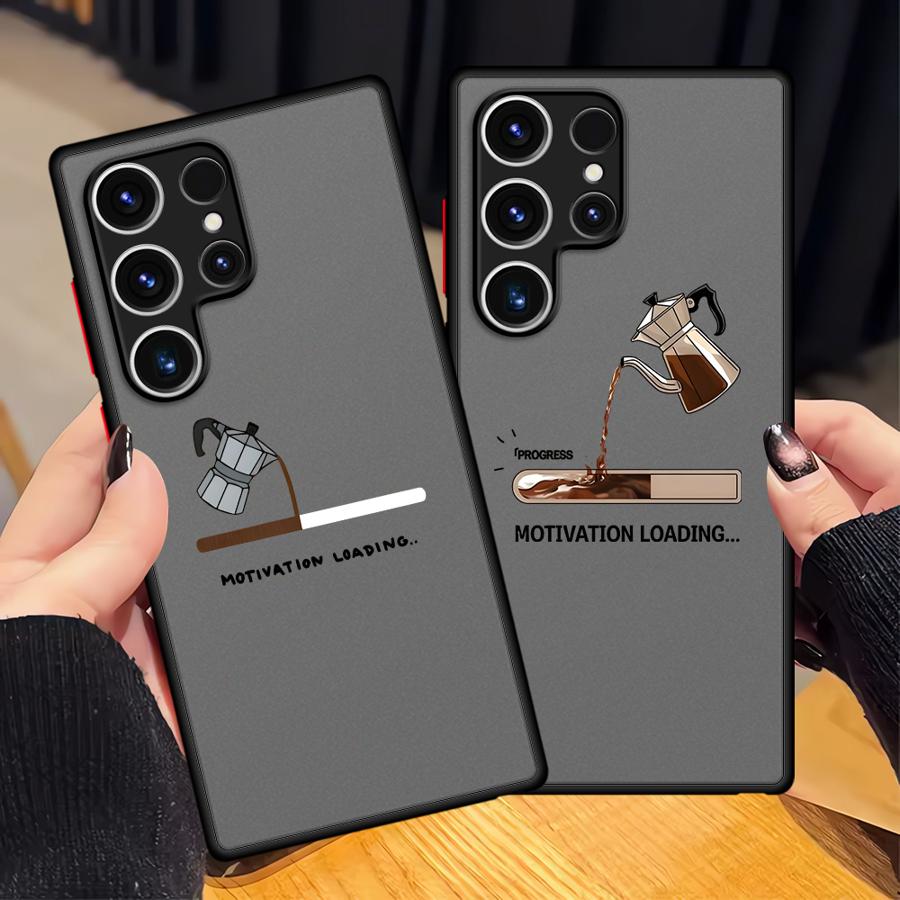Progress Bar Phone Cover Case for Samsung Galaxy S22 S24 Plus S20 S21 Note 20 Ultra 10 S26 S25 S23 FE