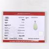 Sterling Silver Teardrop Hetian Jade Pendant Charm with Certificate - New Chinese Style, 925 Silver