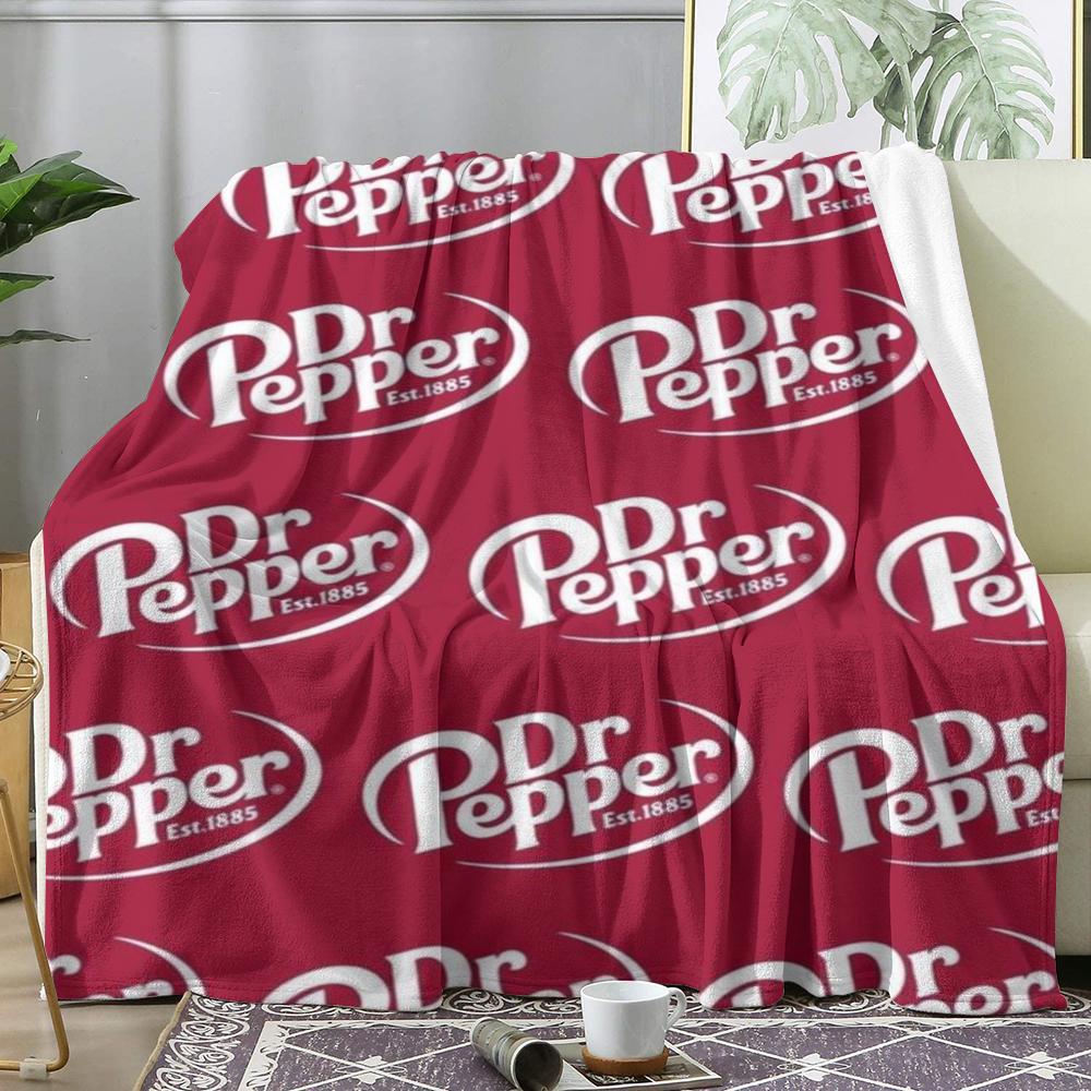 D-Dr. P-Pepper Throw Soft Flannel Throw Blanket, Lightweight Breathable Summer Nap Blanket For Sofa Home Travel Cozy Decor 75X95CM