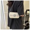 Trendy Street Style Fashionable Pu Leather Crossbody Bag 2023 Summer Small Square Bag