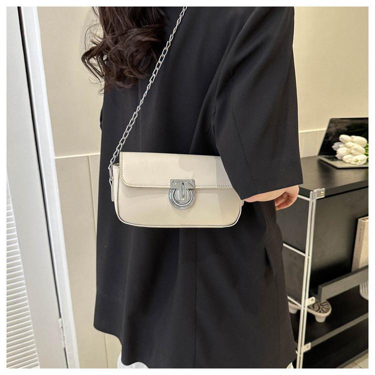Trendy Street Style Fashionable Pu Leather Crossbody Bag 2023 Summer Small Square Bag