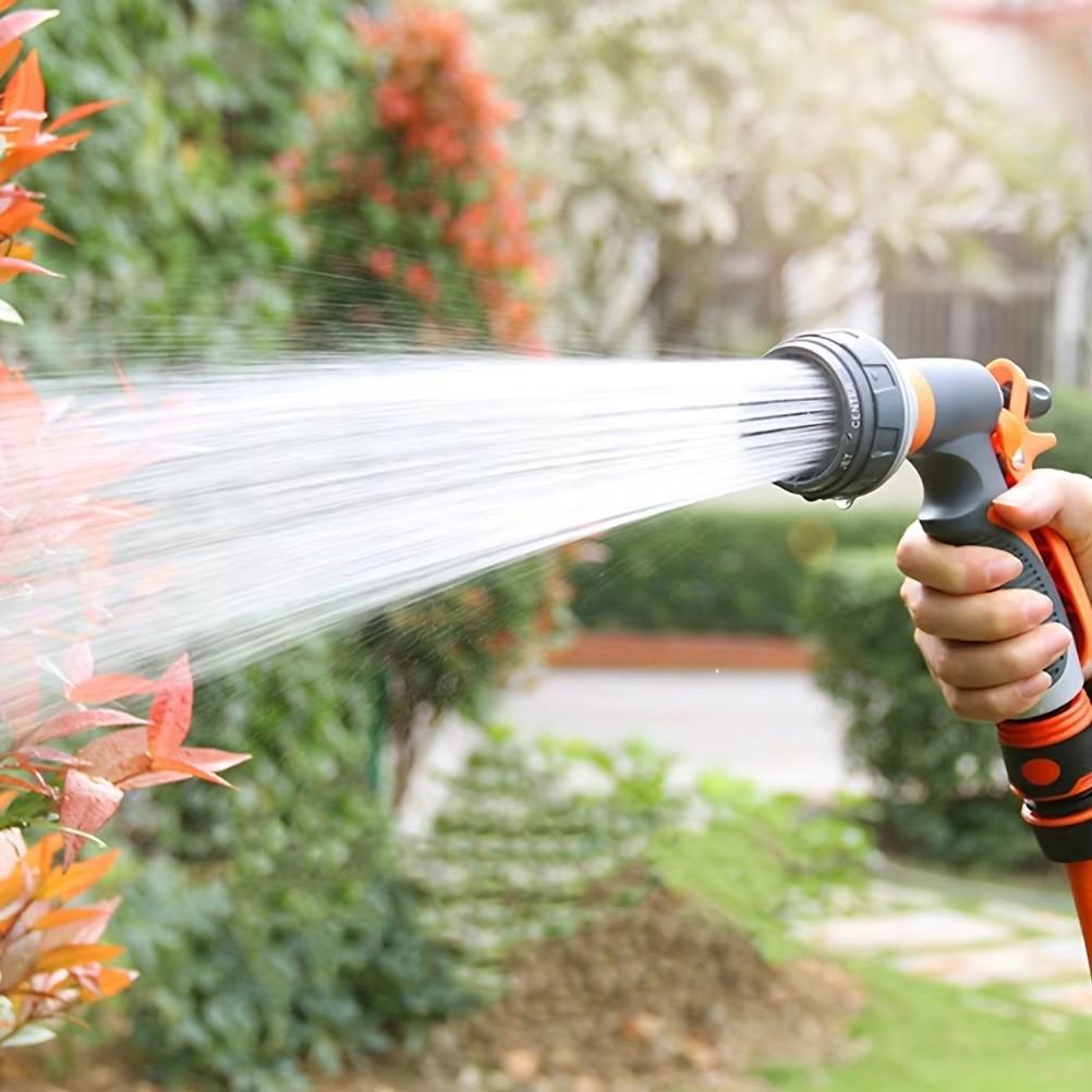 Hose Sprinkle Nozzle For Garden Washing Car 8 Spray Modes Lawn Spray Watering Multifunction High Pressure Water Tool