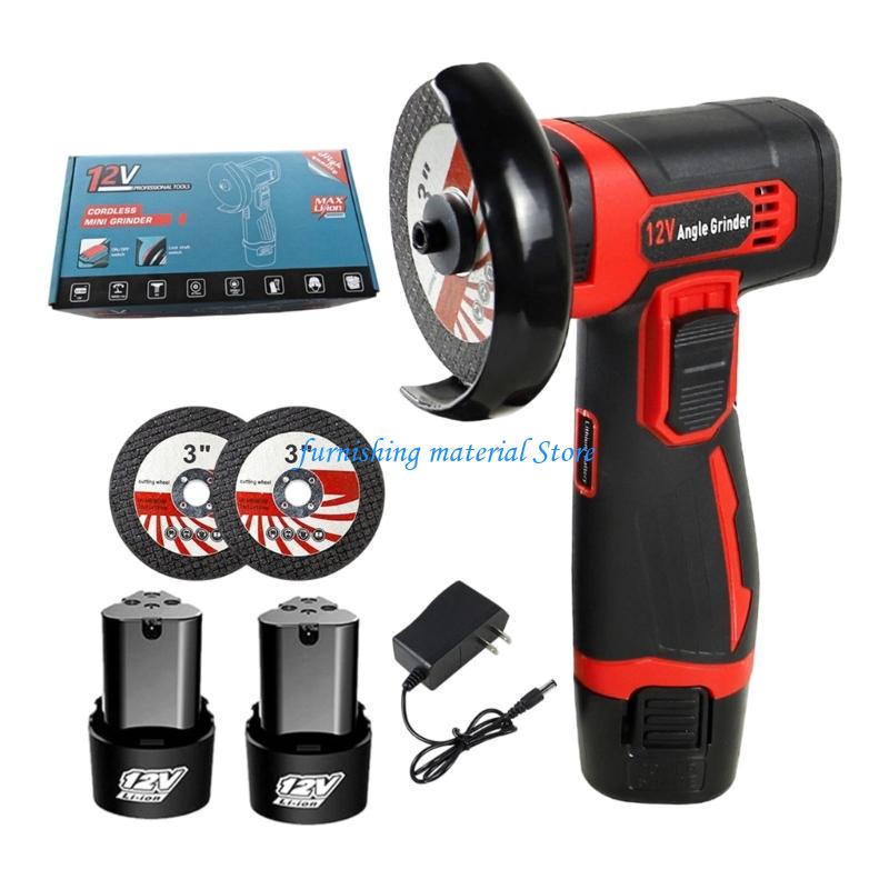 Y5GD Mini Cordless Angles Grinder, 12V Angles Grinder Tool for Cutting Polishing and Sharpening,3inch Side Disc Grinder