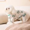 Autumn and Winter Dog Cotton Cartoon Printed Belly Coat Cat Belly Coat Medium and Small Dog Home Clothes Pet Clothes