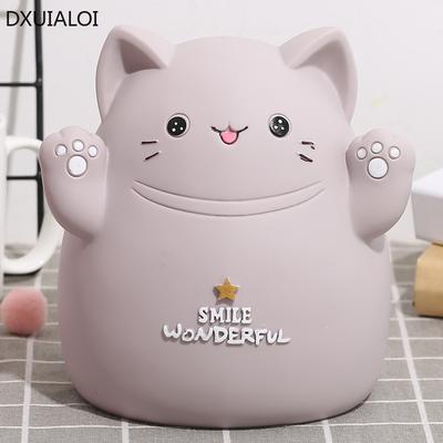 DXUIALOI Sparschwein mit Cartoon-Katze, für Kinder, kreatives süßes Tier, Heimdekoration, Geburtstagsgeschenk, Spardose
