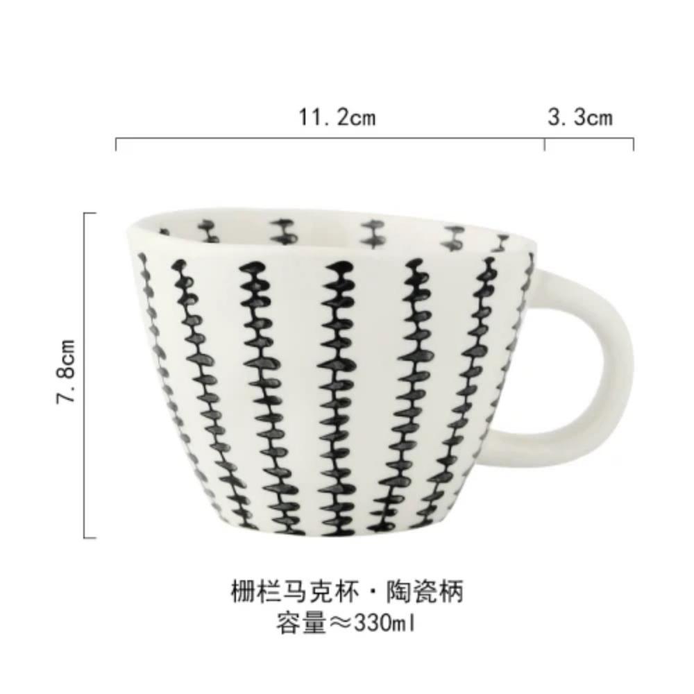 330ml Ceramic Mug with Handle Coffee Cup Afternoon Tea Cup Milk Tea Cups Milk Mug Coffee Mugs Drinkware Teacup Water Cups