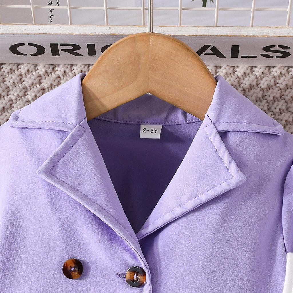 2-8L Garnitur dla dziewczynki Marynarka + Szelki Sukienka w kwiaty Modny garnitur spódnicowy dla dziewczynki Spódnica Marynarka dziecięca Spódnica dla dziewczynki