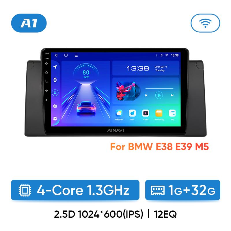 

Автомобильное радио Ainavi для BMW 5/7 серии X5 E53 E38 E39 M5 мультимедийный проигрыватель Android 13 Auto Wireless Carplay автомобильная стереосистема DSP 2 Din
