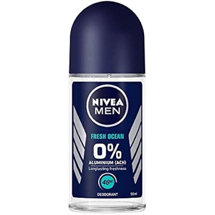 Deodorant - NIVEA MEN - Roll On Alu Free Fresh Ocean - Aluminum-free - Unisex - 50ml