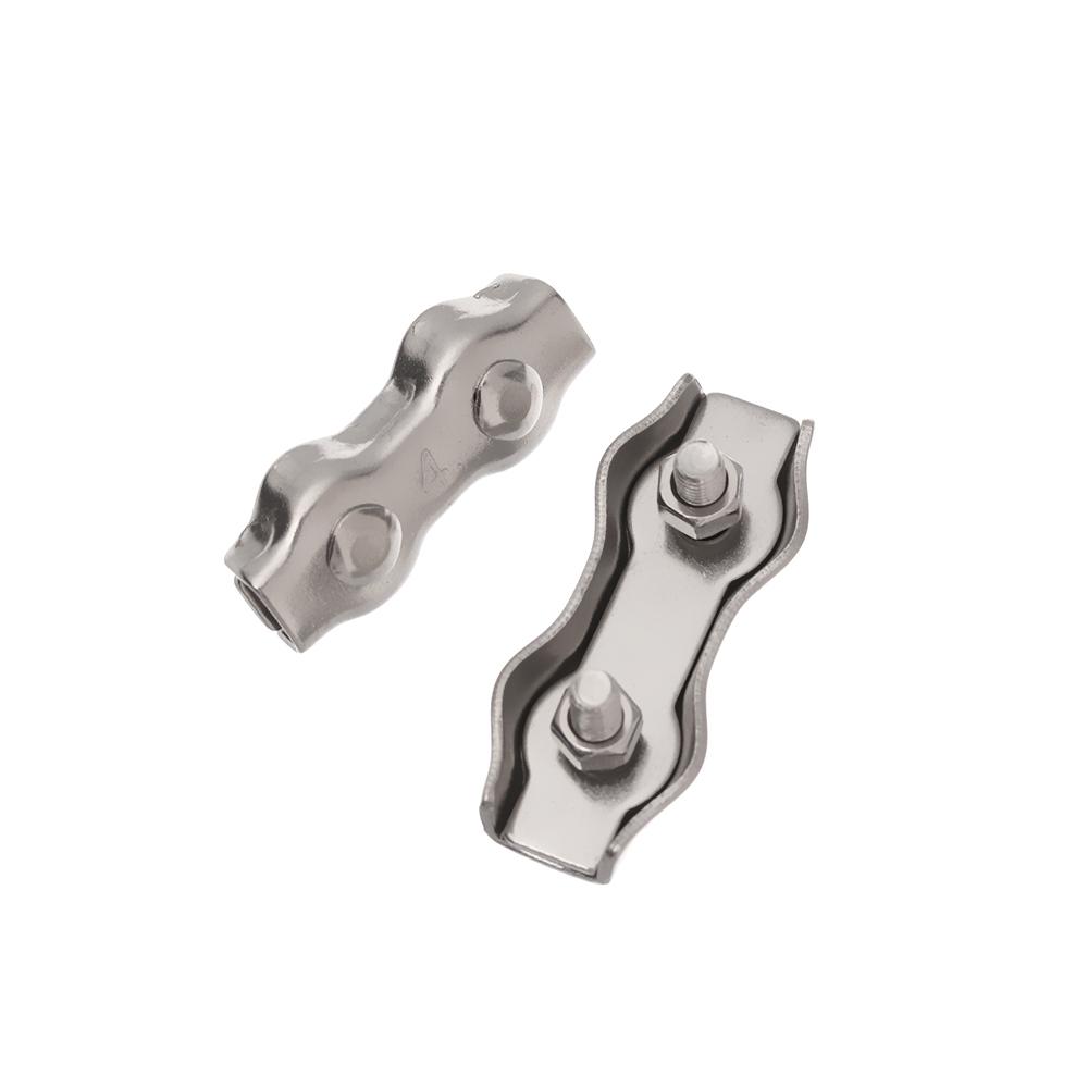 Anti-Slip Egg Shape Stainless Steel Fixing Tool Bolt Clip Thimbles Rigging Wire Rope Clamp Caliper