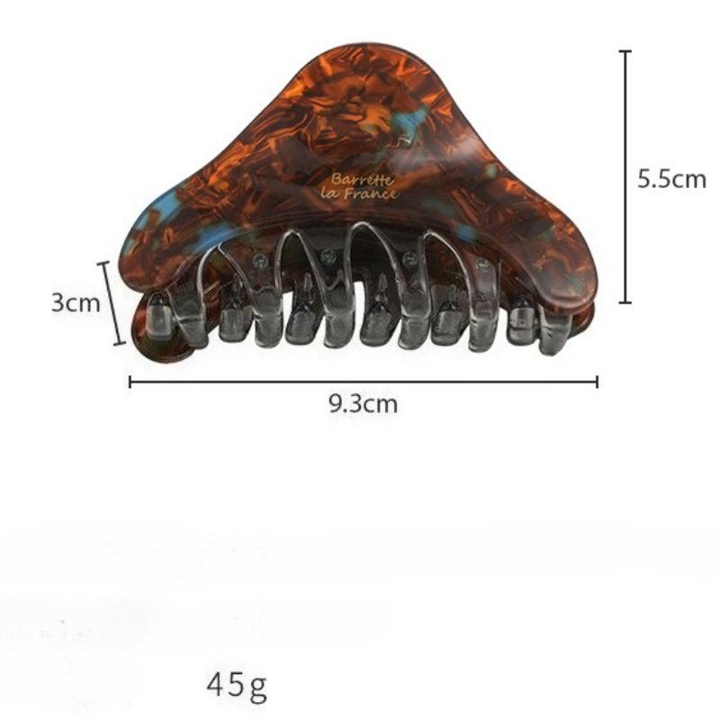 Retro Acetate Triangle Hair Claw Clips for Women Fashionable Colorful Shark Hairpins Barrettes Temperament Hair Accessories