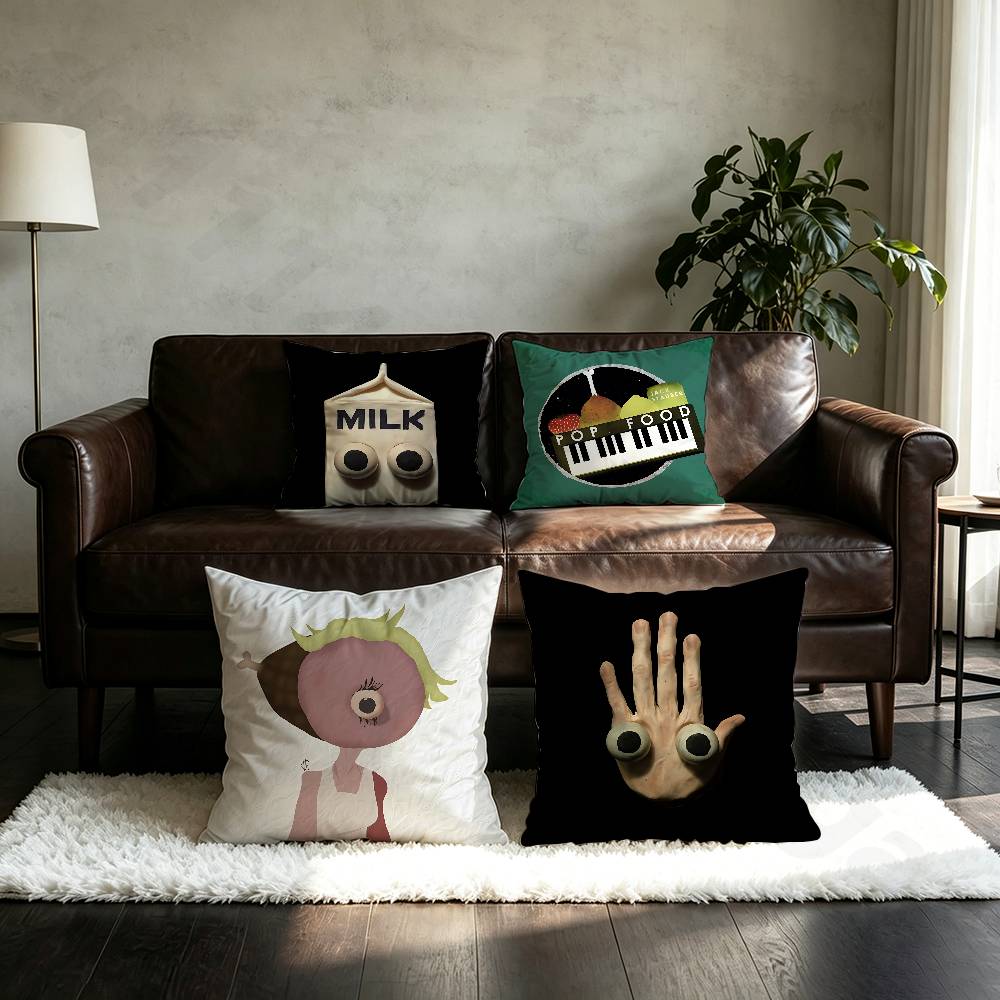 Jack Stauber Album Pillow Case Sofa Living Room Bedroom Headboard Backrest Cushion Square Cushion Nap Time