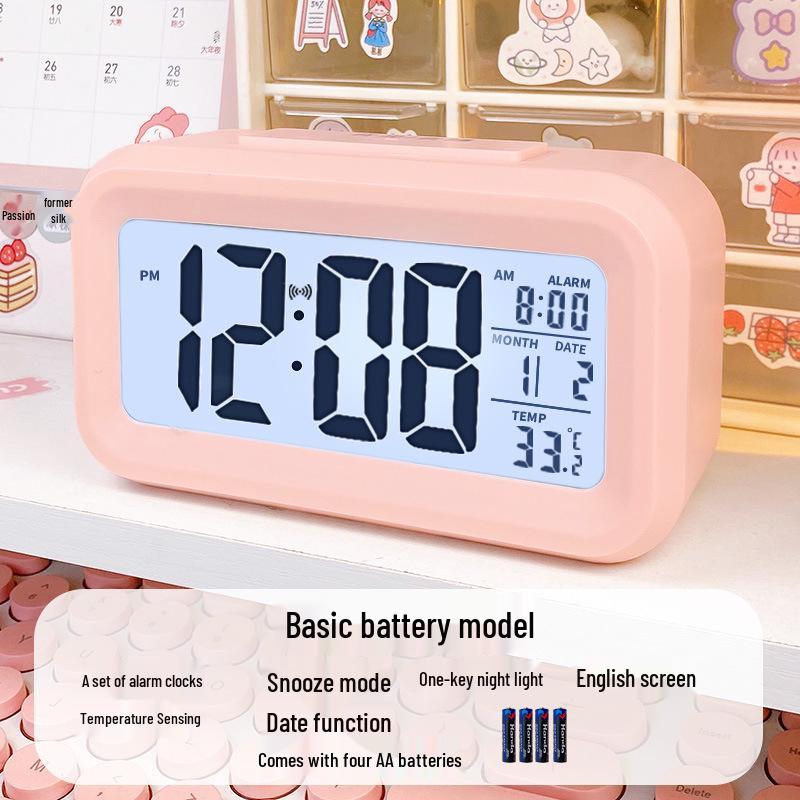 Smart Multi-functional Desktop Alarm Clock with Mute Mode and Long Battery Life