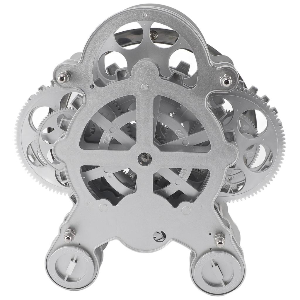 Table Gear Clock Single Sided European Mechanical Gear Clock Strong Sense Rhythm Creativity Electronic Movement for Study