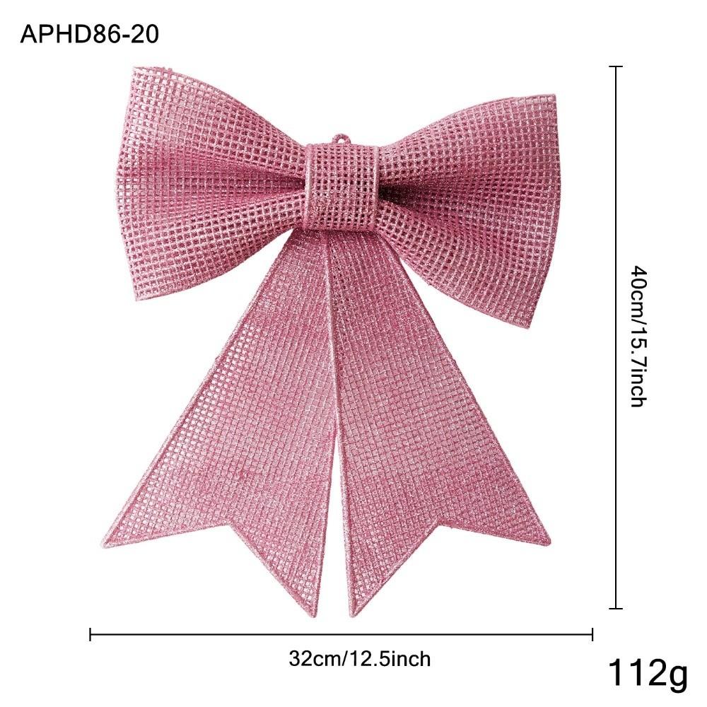 Plastic Christmas Bow Ornament Bow Shaped Holiday Bow Decoration Window Display