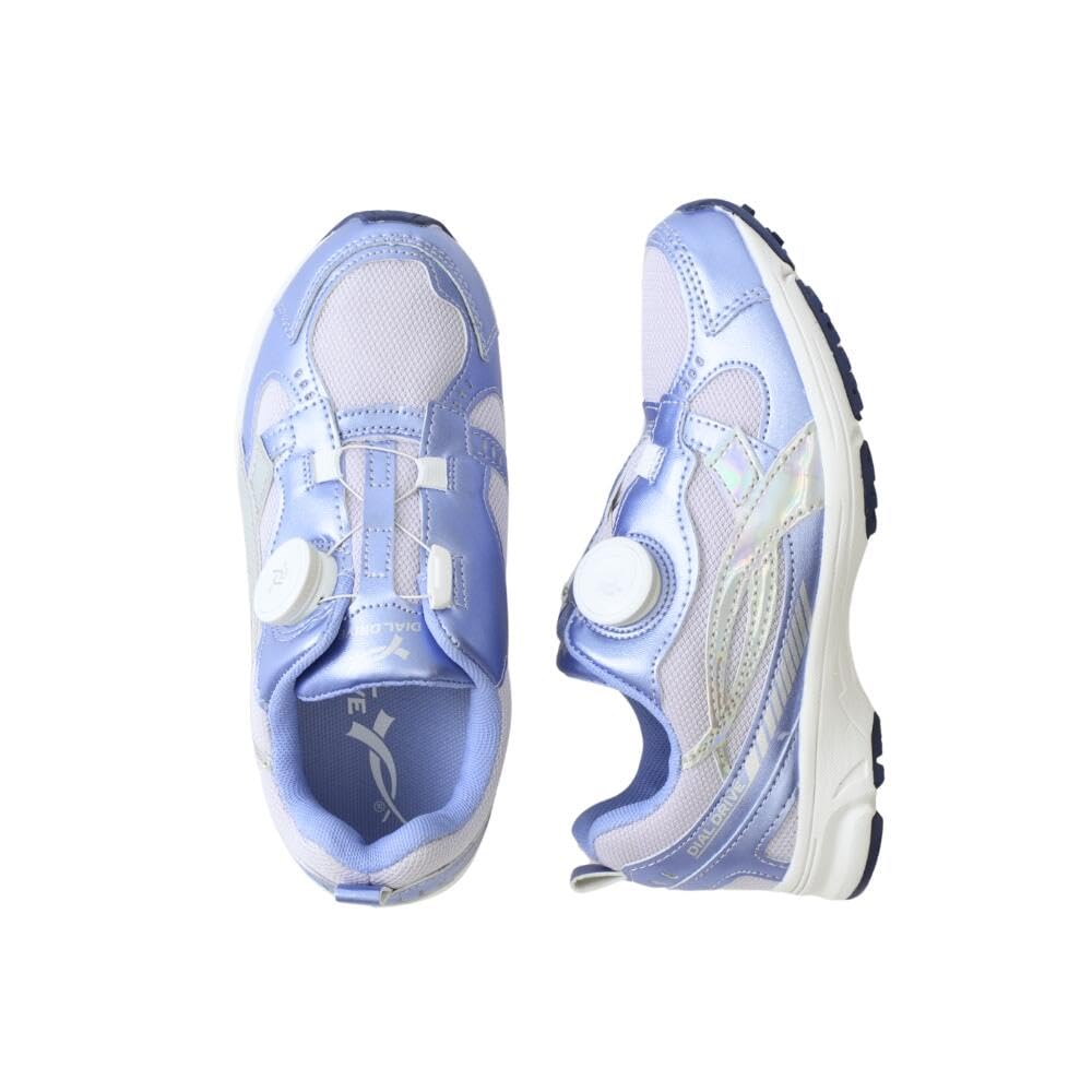 

Dial Drive SHELL Perfect for and Elementary School Entrance Sports and Foot Size Lavender Girls Kids Sneakers, Lightweight, School, Kindergarten,