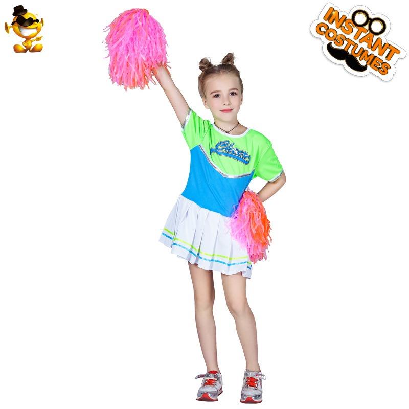Halloween Stage Dress Up Masquerade Party Dress Up Little Girl's June 1st Cheerleading Costume