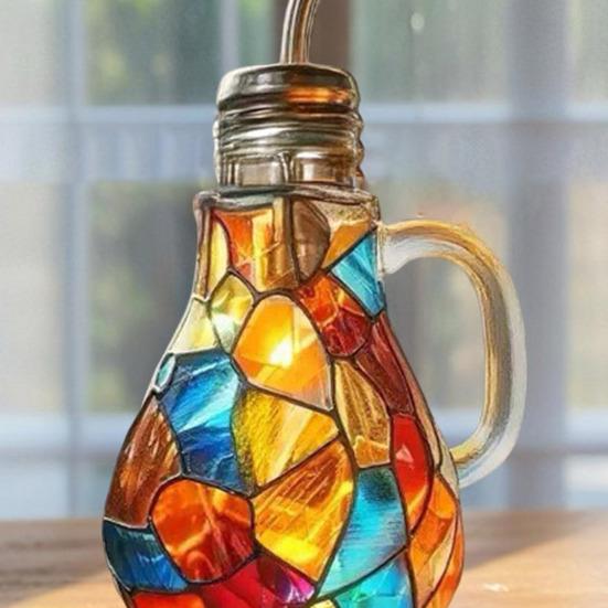 Light Bulb Water Cup 350ml Painted Light Bulb Mug