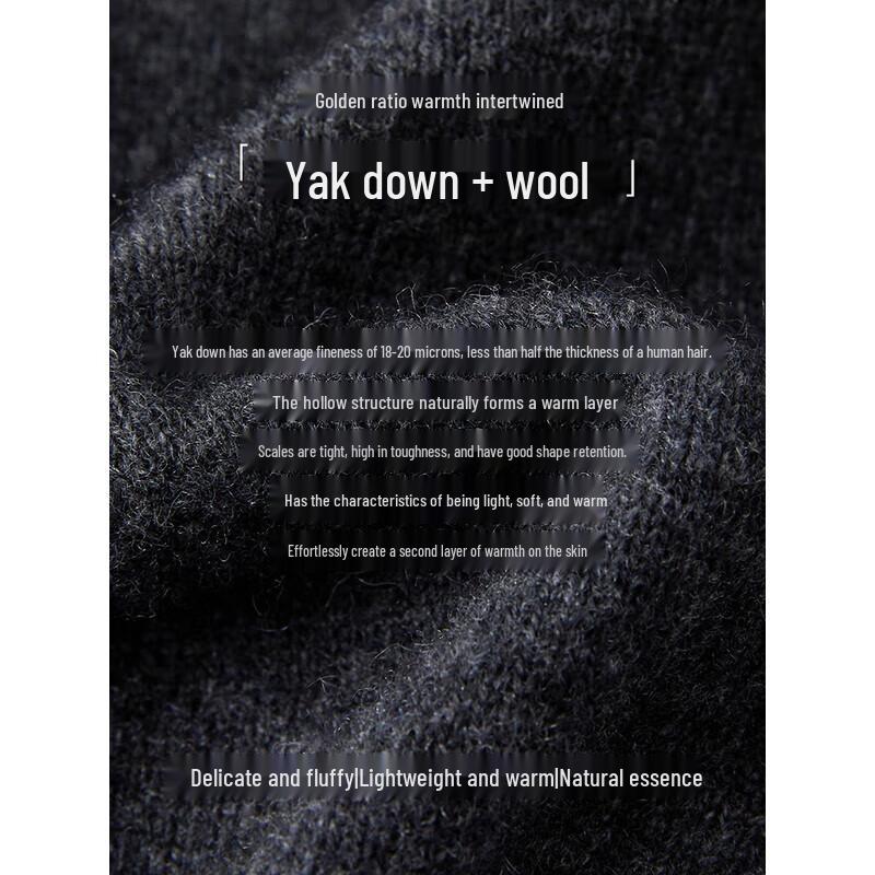 JOUSIE ANNACO Women's Hooded Knit Sweater with Wool and Yak Cashmere