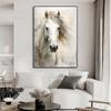Abstarct White Horse Posters Canvas Prints Animal Painting Wall Art Picture for Living Room Modern Home Decoration NO FRAME