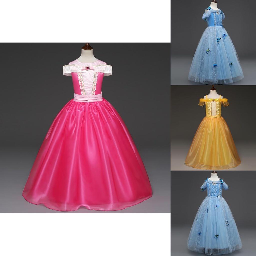Elegant Princess's Dress For Girls Perfect For Cosplay And Halloween Parties