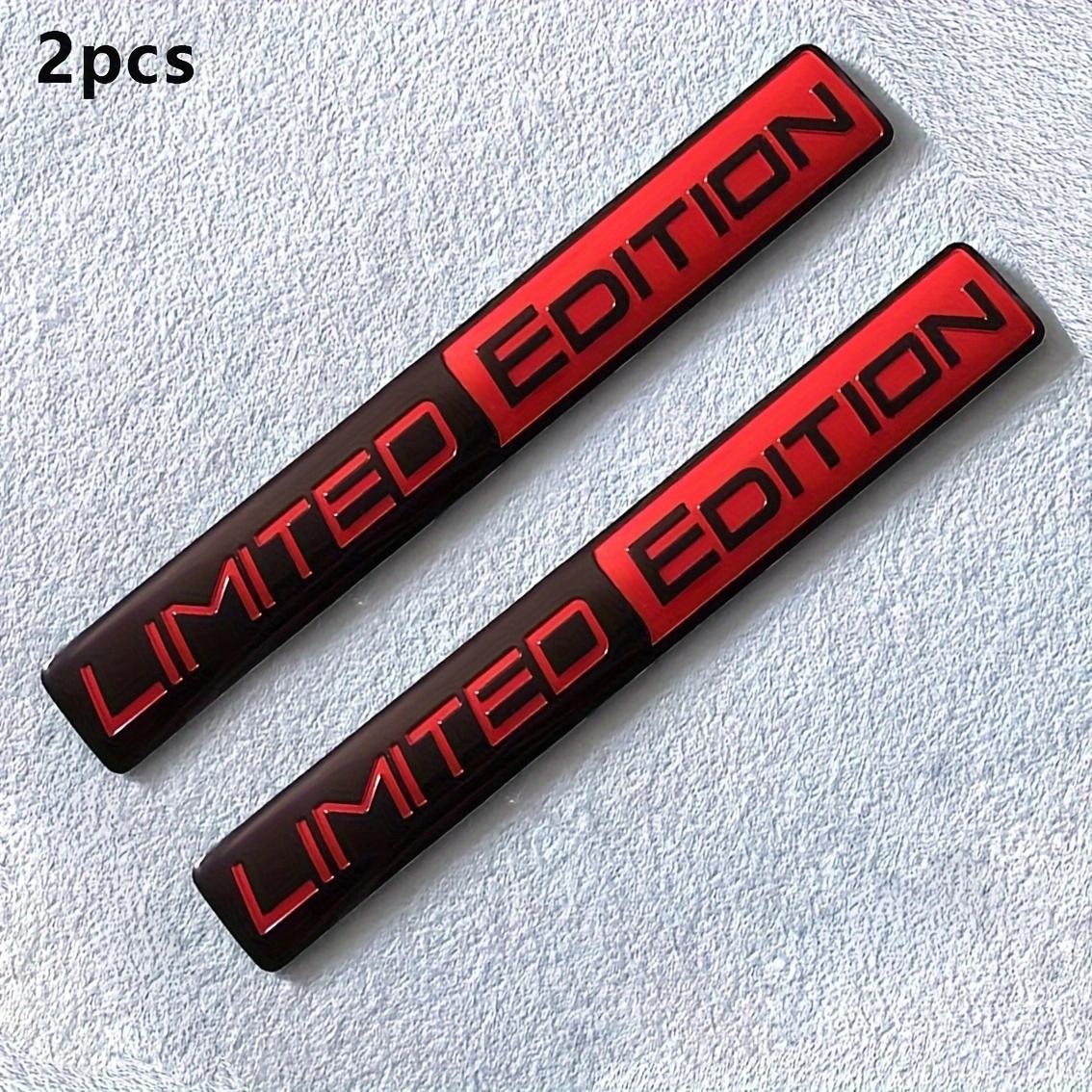 

2PCS Limited Edition Emblem 3D Metal Badges Decal Sticker Auto Racing Sport Emblem for Rear Trunk Side Fender Car Motorcycle чёрный