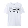Eat Sleep Play Game T-Shirt Europe T Shirt for Pure Cotton Tops & Tees Print Sweatshirts Coupons Round Neck